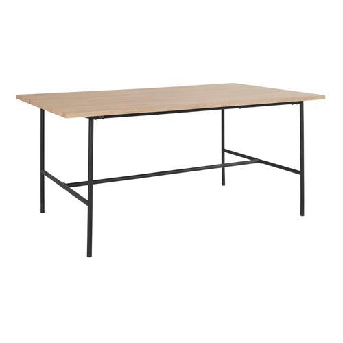 Table De Salle À Manger 180 Cm 8 Personnes En Chêne Noir on Productcaster.