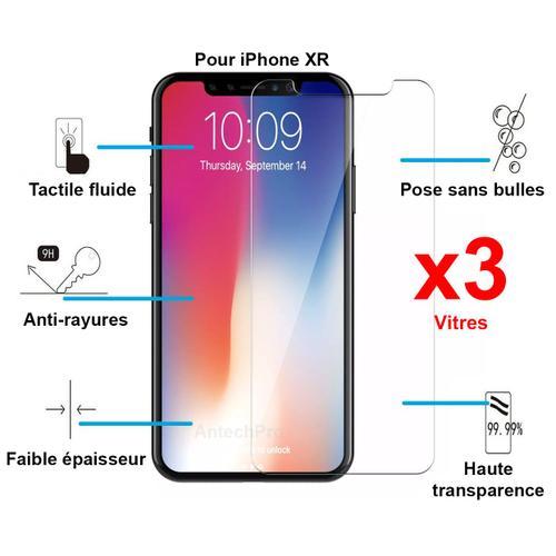 Vitre De Protection En Verre Trempé Pour Iphone Xr - Lot De 3 on Productcaster.