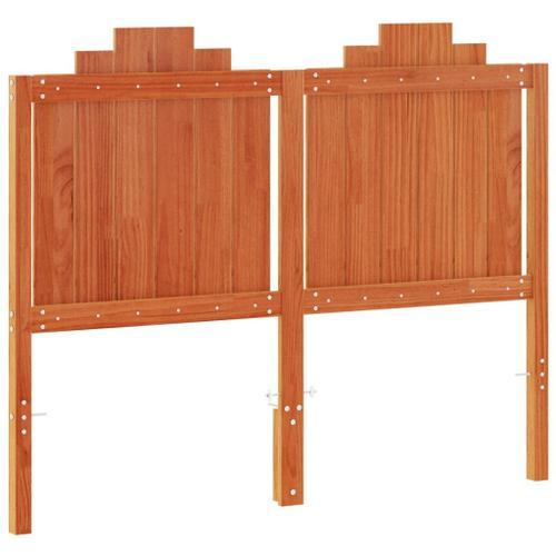 Vidaxl Tête De Lit Cire Marron 135 Cm Bois Massif De Pin on Productcaster.