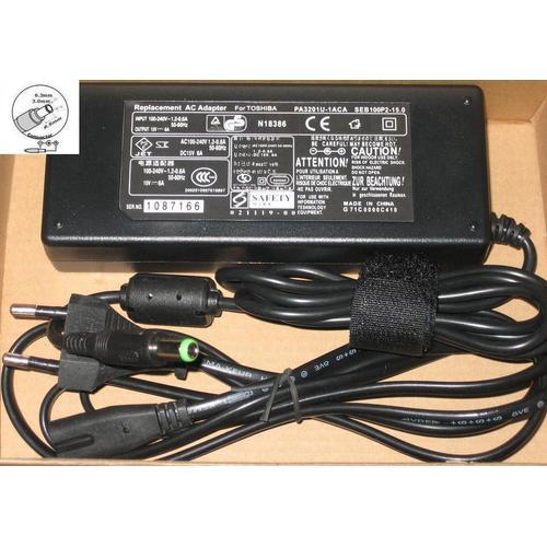 Chargeur Alimentation Pour TOSHIBA 15V 6A 90W dia 6.3mm/3.0mm M30-8... on Productcaster.