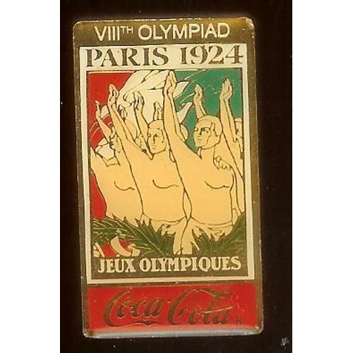 Pins Coca Cola Paris 1924 Viiith Olympiad on Productcaster.