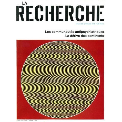 La Recherche N° 25 : Les Communautés Antipsychiatriques - La Dériv... on Productcaster.