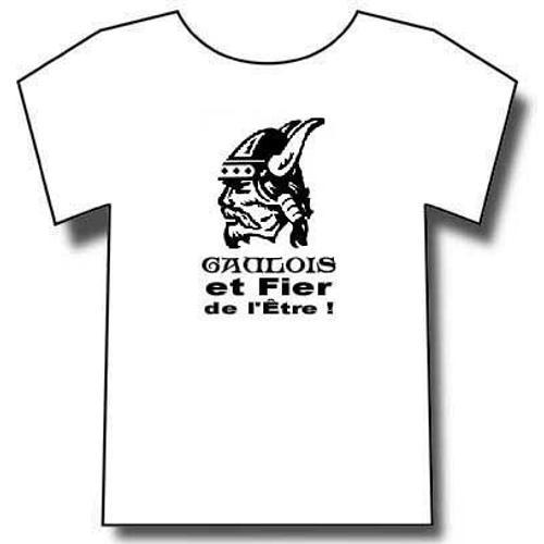 T-Shirt Autochtone-Gaulois Et Fier De L'être ! Taille:Xl on Productcaster.