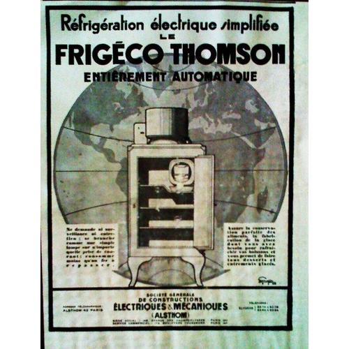 Publicite Ancienne (Fevrier 1929) Pour Les Refrigerateurs Electriqu... on Productcaster.