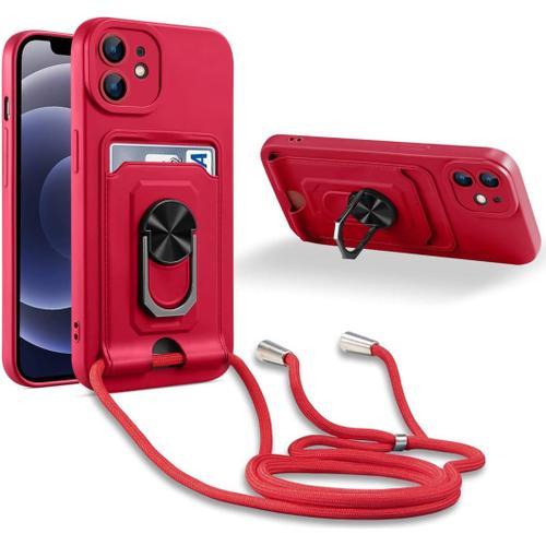 Coque Cordon De Collier Compatible Avec Iphone 12, 360¡Ãanneau Supp... on Productcaster.