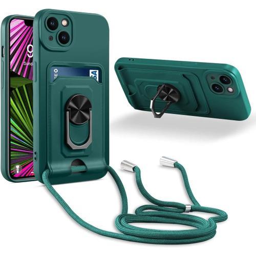 Coque Cordon De Collier Compatible Avec Iphone 14 Plus, 360¡Ãanneau... on Productcaster.