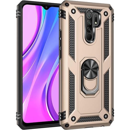 Coque Compatible Avec Xiaomi Redmi 9 Aimant Anneau Support,Double C... on Productcaster.