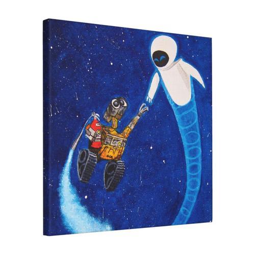 Canevas imprimer Peinture Wall-E et Eve Impression sur toile Roulée... on Productcaster.