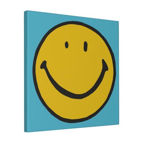 Canevas imprimer T-shirt Happy Smiley Face original de Harvey Ball ... on Productcaster.