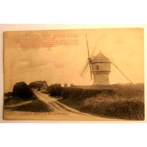 Carte Postale Ancienne Loire Atlantique Guerande Le Moulin Du Diable on Productcaster.