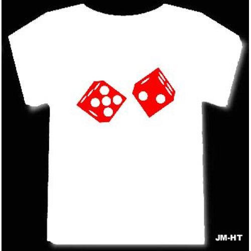 T-Shirt Superbe Tee-Shirt De Qualité. Motif : Dés Jeux Casino Craps... on Productcaster.