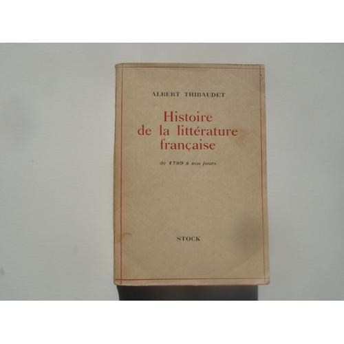 Histoire De La Litterature Francaise De 1789 À Nos Jours on Productcaster.