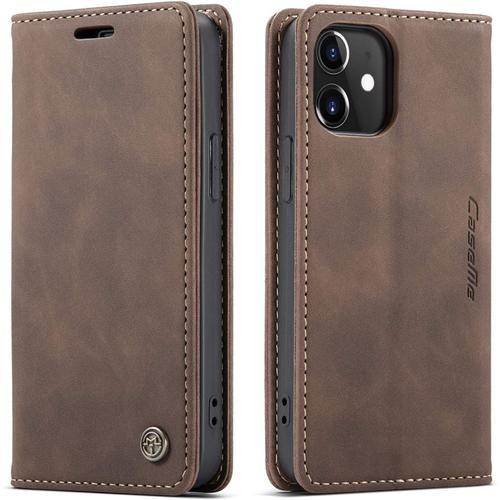 Coque Compatible Avec Iphone 12/12 Pro(6.1),Etui En Cuir Flip Houss... on Productcaster.