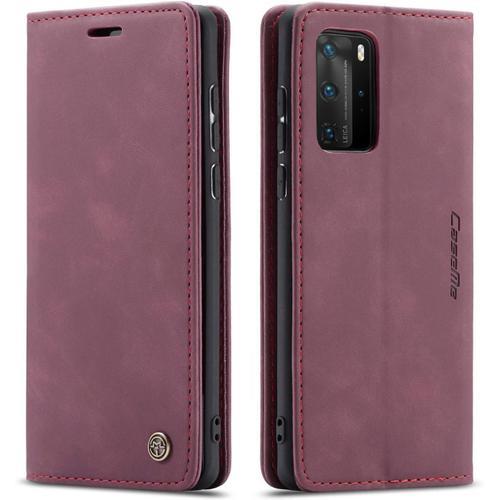 Coque Compatible Avec Huawei P40 Pro,Etui En Cuir Flip Housse Porte... on Productcaster.