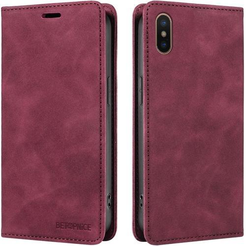 Etui Portefeuille Compatible Avec Iphone X/Xs Avec Porte-Cartes, Bl... on Productcaster.