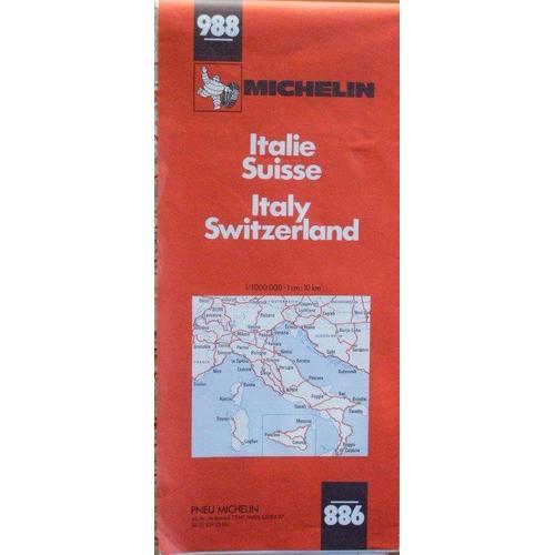 Carte Michelin N°988 - Italie-Suisse - Grandes Routes - 1cm Pour 10km on Productcaster.