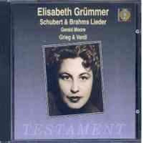 Schubert & Brahms Lieder, Grieg & Verdi Grümmer, Sop. on Productcaster.