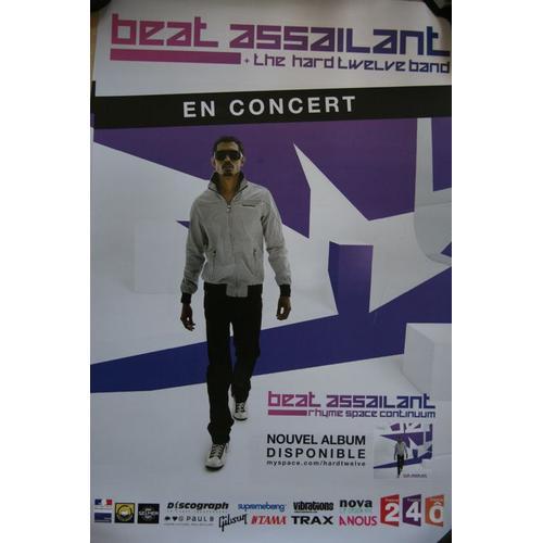 Affiche Beat Assailant En Concert 60x40cm on Productcaster.