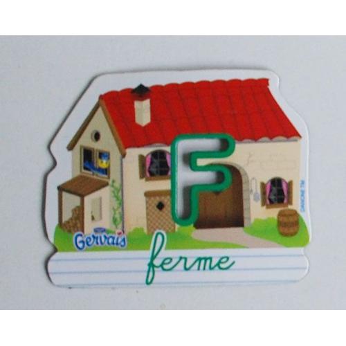 Magnet Lettre F (Ferme), Petit Gervais. on Productcaster.