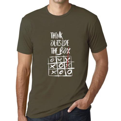 Homme Tee-Shirt Pensez En Dehors Des Sentiers Battus - Think Outsid... on Productcaster.