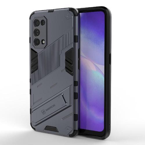 Housse Pour Oppo Reno 5 Pro 5g Couverture Protectrice Kickstand Mil... on Productcaster.