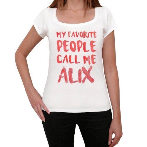 Femme Tee-Shirt Mes Personnes Préférées M'appellent Alix - My Favor... on Productcaster.