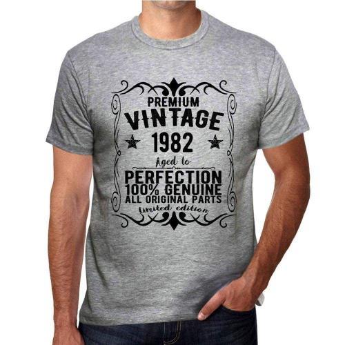 Homme Tee-Shirt - All Original Parts Aged To Perfection 1982 - 42 A... on Productcaster.