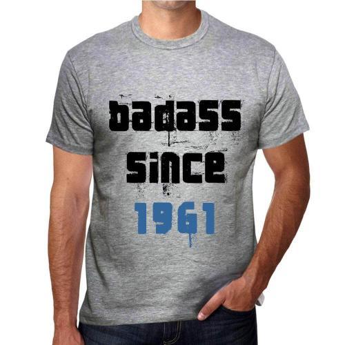 Homme Tee-Shirt Badass Depuis 1961 - Badass Since 1961 - 63 Ans T-S... on Productcaster.