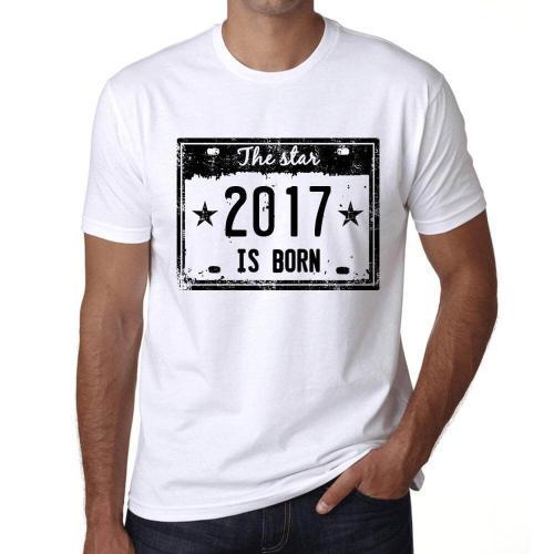 Homme Tee-Shirt L'étoile Est Née En 2017 - The Star Is Born In 2017... on Productcaster.