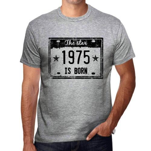 Homme Tee-Shirt La Star Est Née En 1975 - The Star Is Born In 1975 ... on Productcaster.