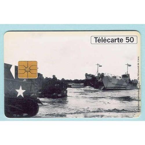 Télécarte 50 - Débarquement 6 Juin 44 - Bernières Sur Mer Simple Lo... on Productcaster.