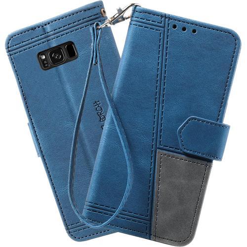 Coque Compatible Avec Galaxy S8 Plus, Portefeuille Housse En Cuir P... on Productcaster.