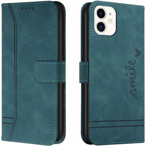 Coque Pour Iphone 12 Mini, Etui Cuir Avec Magnetique, Flip Pochette... on Productcaster.