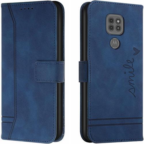 Coque Pour Moto G9 Play, Etui Cuir Avec Magnetique, Flip Pochette H... on Productcaster.