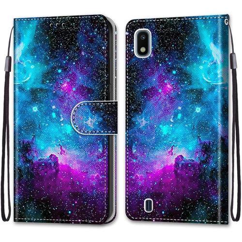 Coque Pour Samsung Galaxy A10, Etui En Cuir Pu Portefeuille Housse ... on Productcaster.