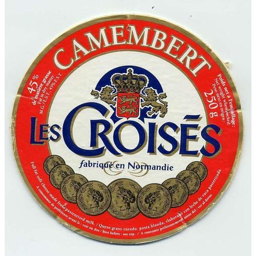 Etiquette De Fromage Camembert "Les Croises" on Productcaster.