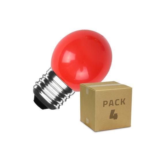 Pack 4 Ampoules Led E27 3w 300 Lm G45 Rouge Rouge on Productcaster.