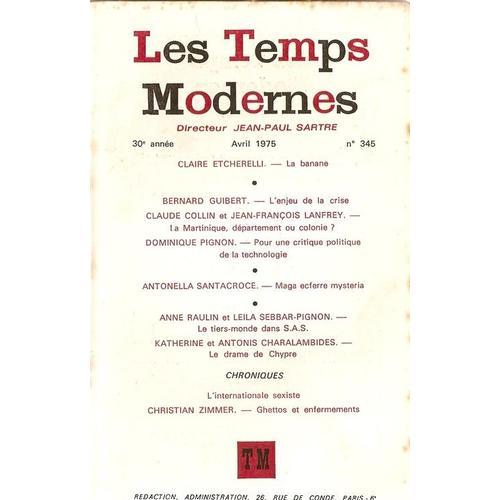 Les Temps Modernes N 345 on Productcaster.