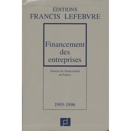 Financement Des Entreprises - Sources De Financement En France, 199... on Productcaster.