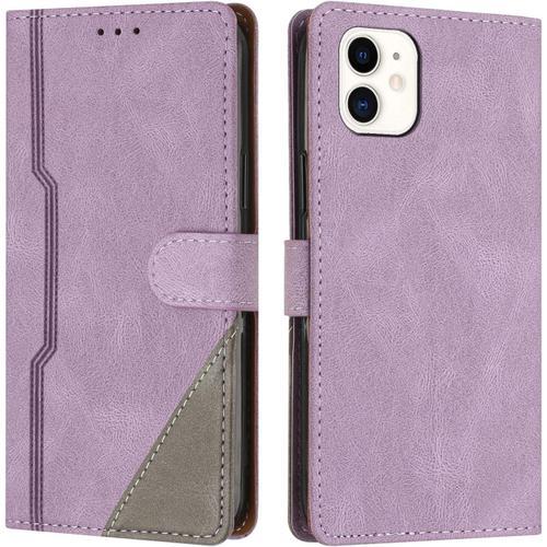 Coque Pour Iphone 11, Housse En Cuir Pu Portefeuille, Etui De Prote... on Productcaster.