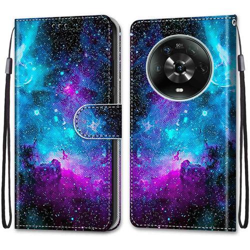 Coque Pour Huawei Honor Magic4, Etui En Cuir Pu Portefeuille Housse... on Productcaster.