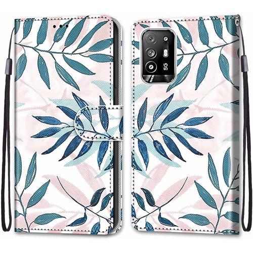 Coque Pour Oppo F19 Pro+ 5g / A94 5g / A95 5g, Etui En Cuir Pu Port... on Productcaster.