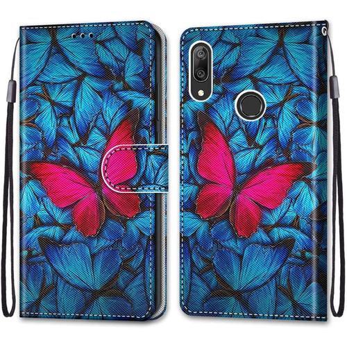 Coque Pour Huawei Y7 2019, Etui En Cuir Pu Portefeuille Housse Coqu... on Productcaster.