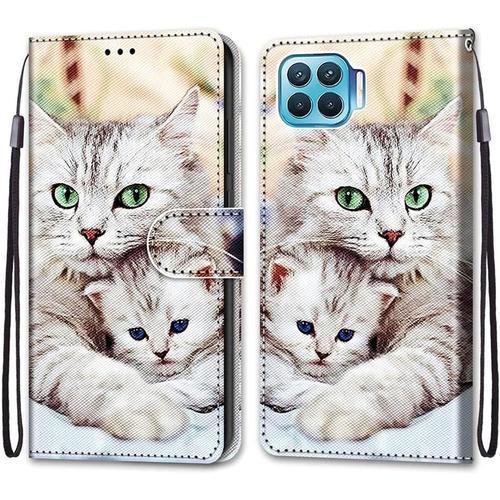 Coque Pour Oppo F17 Pro/A93 4g/Reno4 Lite, Etui En Cuir Pu Portefeu... on Productcaster.