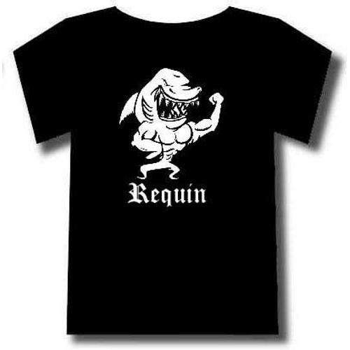 T-Shirt Requin Méchant,Motif Lavable Et Repassable.Taille:S on Productcaster.