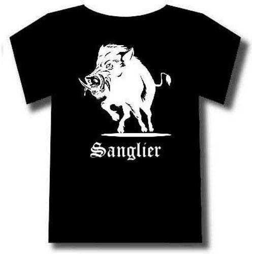 Tee-Shirt Sanglier Symbole Gaulois ,Enseigne.Lavable Et Repassable. on Productcaster.