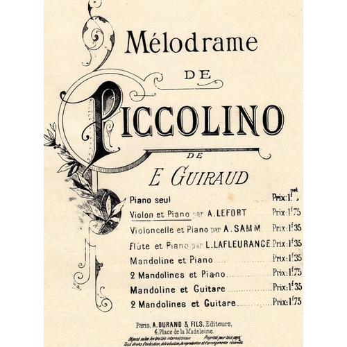 Melodrame De Piccolino on Productcaster.