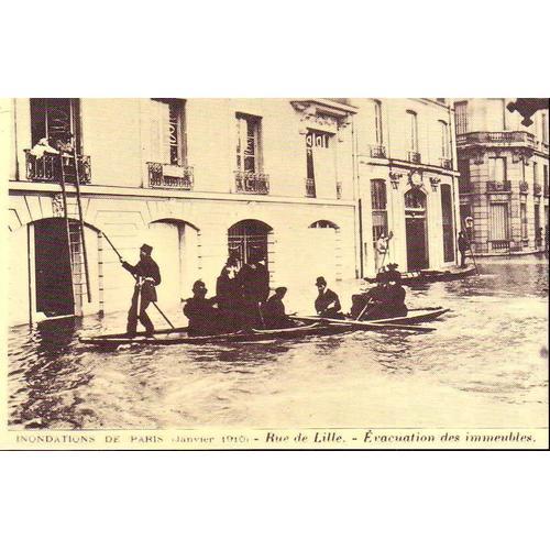 Paris 7eme - La Crue De La Seine Janvier 1910 - Rue De Lille - Evac... on Productcaster.