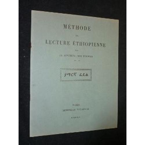 Méthode De Lecture Éthiopienne on Productcaster.