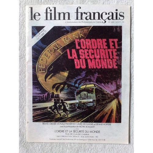 Le Film Francais - N° 1690 - L'ordre Et La Securite Du Monde on Productcaster.